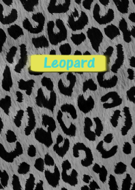 Monotone leopard pattern and Neon icon