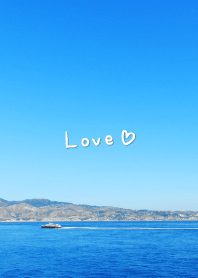 Blue sea, sky and ship8 from Japan