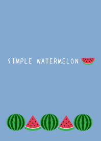 SIMPLE WATERMELONj-DUSTY BLUE