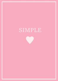 SIMPLE HEART -pink color-