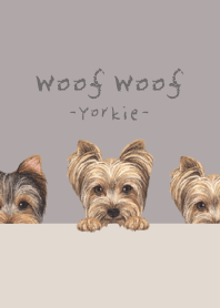 Woof Woof - Yorkie - GRAY