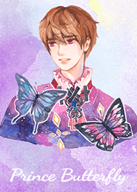 watercolour style Prince Butterfly