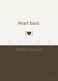Heart basic amber brown