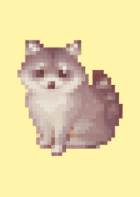 たぬきのドット絵のきせかえ Yellow 05