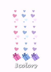 ピンク　ブルー　パープル　推し色LOVE