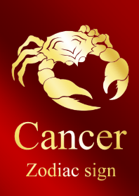 -Cancer Gold Red-