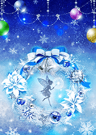 ティンカー・ベルとクリスマスリース