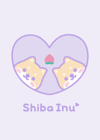 Shiba Inu Peach - Purple
