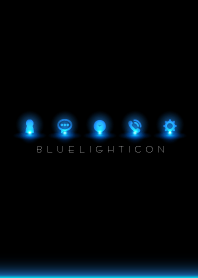 BLUE LIGHT ICON 7 -BLACK-