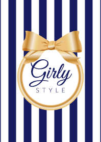 Girly Style-GOLDStripes-ver.5