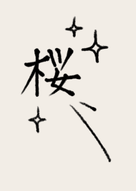 The word Cherry Blossoms 3