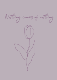 くすみパープルフラワー