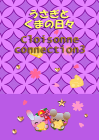 Rabbit and bear daily<Cloisonne3>