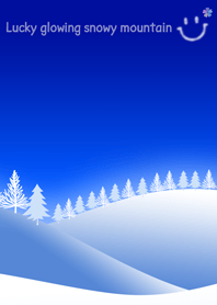 Lucky glowing snowy mountain#2020