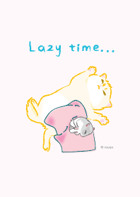 小奶貓與倉鼠_手繪風