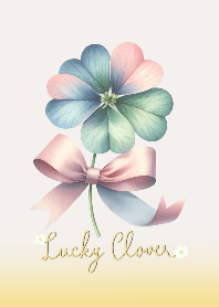 ใบโคลเวอร์ สัญลักษณ์แห่งโชคดี (สีเหลือง)