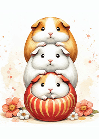 Guinea Pig Daruma  Wobbly Luck!
