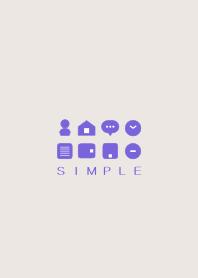 SIMPLE(beige purple)V.488b