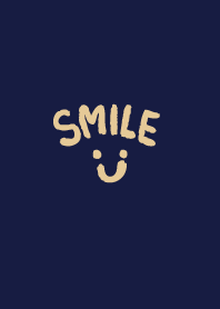 Simple SMILE-navy blue-joc