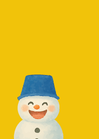 yellow 表情豊かな雪だるま6