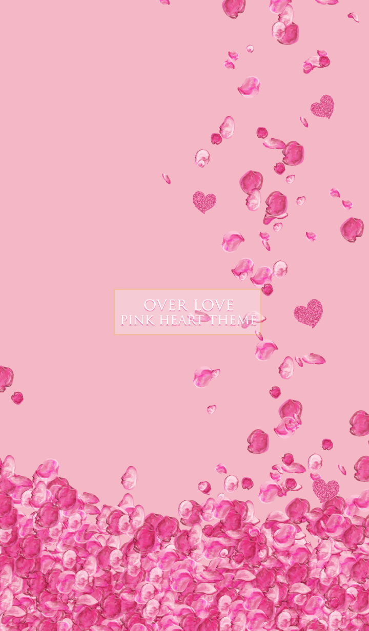 Over love pink heart