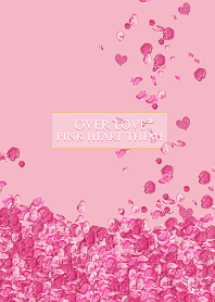 Over love pink heart