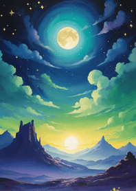 Moon in the dark night 54a28f