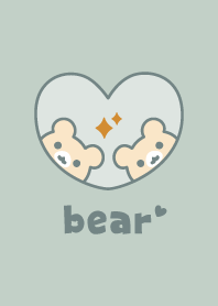 Bear Glitter - Dullness Green