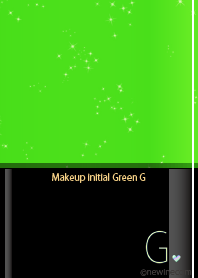Makeup initial Green G.