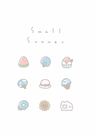 Small Summer/ white pastel