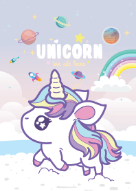Unicorn Cutie Galaxy Pastel