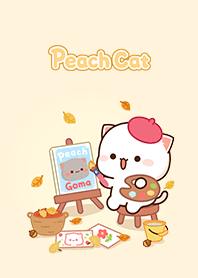 もちもち動くももねこちゃん kitty painter