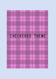 PINK CHECKERED THEME-BLUE GRAY
