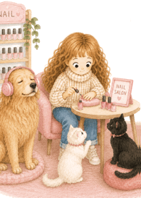 Alice painted her nails pink