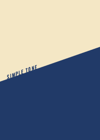 SIMPLE TWO TONE // Navy x Beige