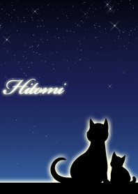 Hitomi parents of cats & night sky
