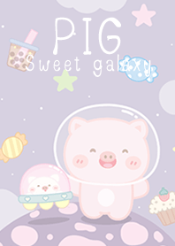 Pig on sweet galaxy!