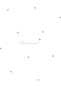 heart & pattern | white pink.*