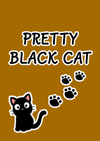 PRETTY BLACK CAT Theme/BROWN