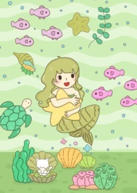 เงือกเขียวว่ายน้ำ