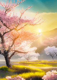 優美な春の風景の着せかえ(Spring-494)
