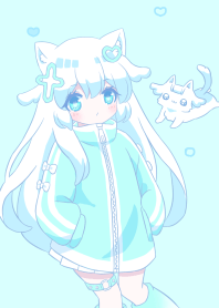 ソシャゲ女子2 水色