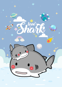 Shark Love Blue