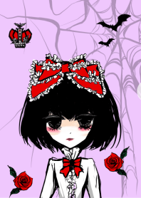 暗く退廃的な世界観のゴスロリ少女