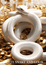 White snake and gold  Lucky 42