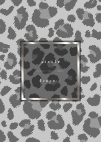 simple leopard : Silver Gray