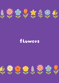 Flowers a la carte02 on purple