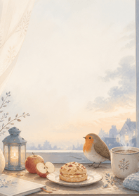 Cocoa Robin Apple Scone Window
