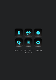 BLACK -BLUE LIGHT ICON THEME SWITCH- 3