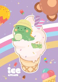 Dinosaur Sweets Galaxy ice Cream